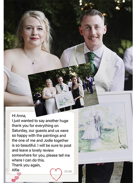 Brilliant painting on Wedding